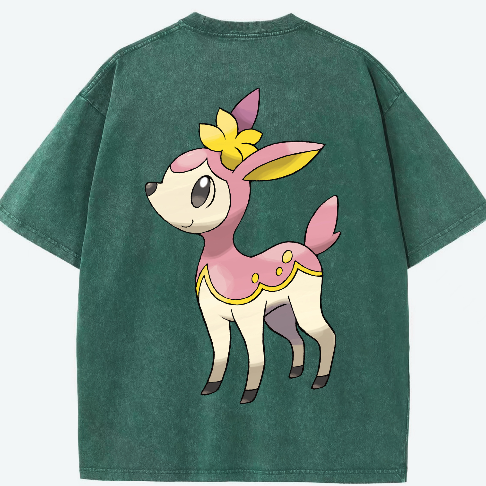 （画像用） ポケットモンスター Pokémon 綿100% ヴィンテージ風 半袖Tシャツ（背面プリント）